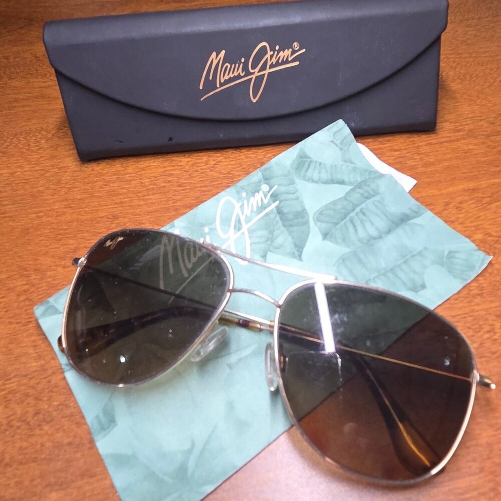 Maui Jim Cliff House Aviator Sunglasses – MP-SG – Polarized MauiPure Lenses